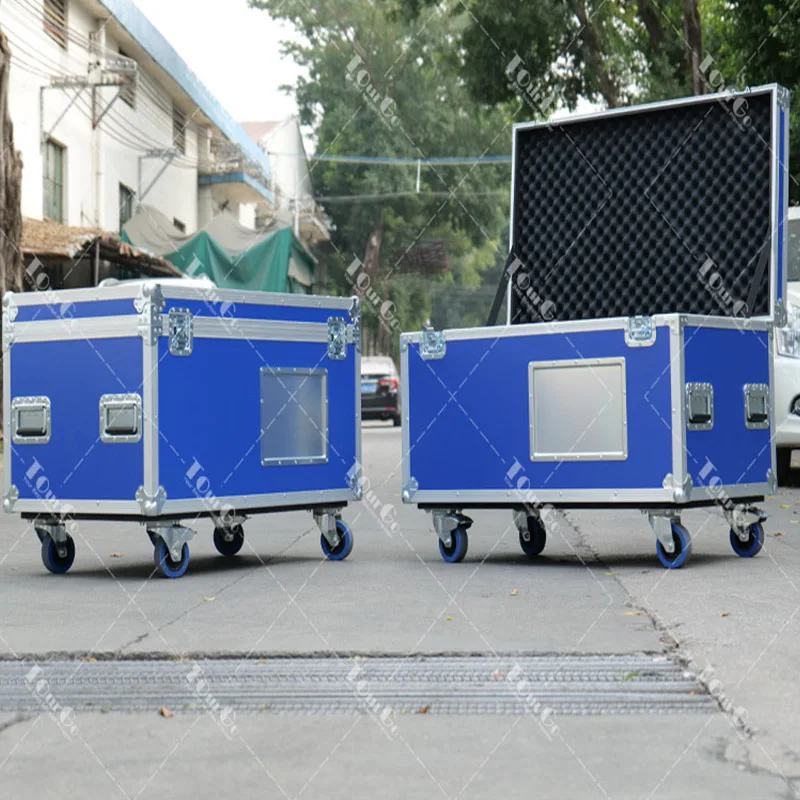 Customized Blue LED/LCD/TV Panel Flight Road Case with Penn Elcom Accessories