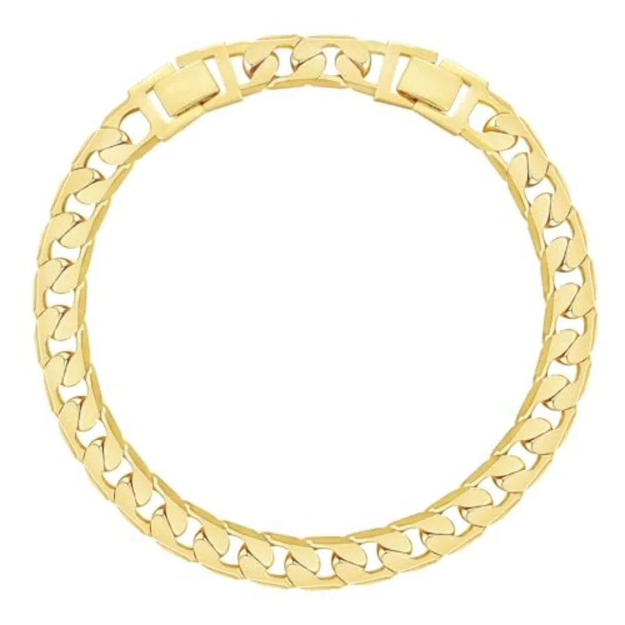 KissYan Tobilleras de Oro para Mujer, Tobilleras de Oro de 14K con Cadena de Eslabones Cubanos Gruesos, Joyería de Verano para la Playa, Regalos para Mujer