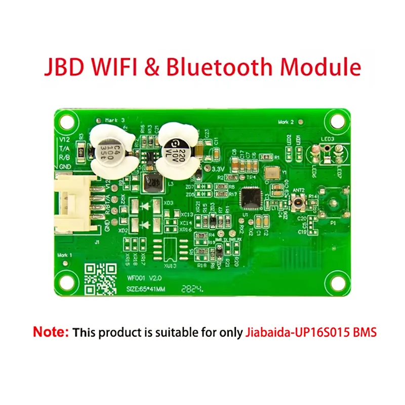 Jiabaida ESS BMS 8S 24V 200A 150A 100A 16S Lifepo4 48V 15S 36V BMS Inverter With BT Wifi CAN RS485 Parallel Connection Function