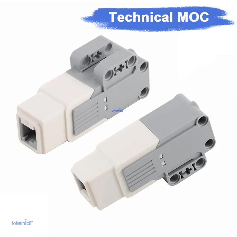 Bloques de construcción técnicos con función de potencia MOC, Motor medio, compatibles con legoeds 45503 31313, 2 uds.