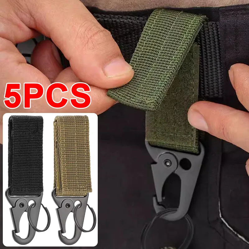 

Carabiner High Strength Nylon Key Hook MOLLE Webbing Buckle Hanging System Belt Buckle Hanging Camping Hiking Tool Accessories