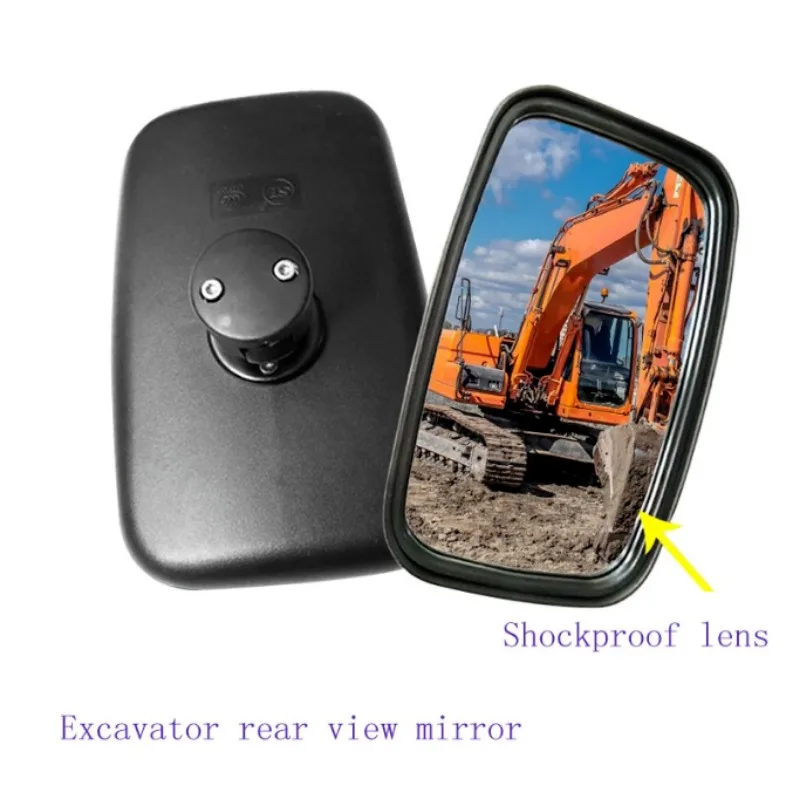 Excavator cermin Universal membalikkan kaca spion tambahan cermin pembalik