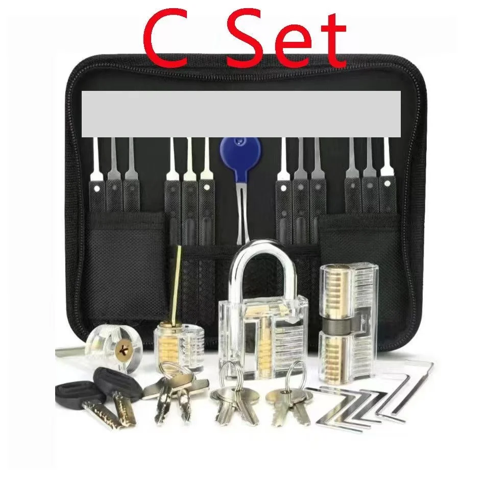 Aço inoxidável Lock Pick Set para serralheiro, chave quebrada, Auto Extractor, Remover Ganchos, DIY Ferramentas Manuais, Hardware Supplies