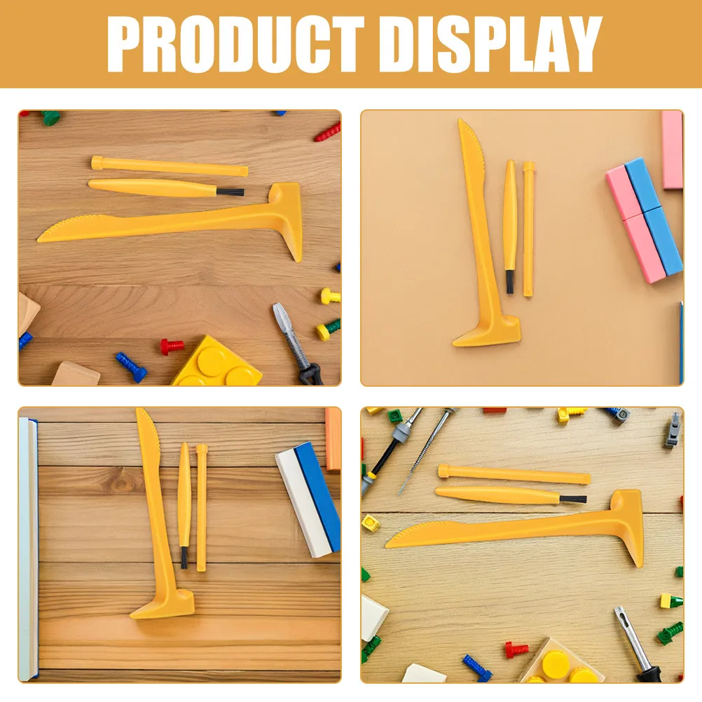 8Sets Children's Archaeology Dig Tool Kit Small Hammer Chisel Brush Excavation Set for and Fine Motor Skills