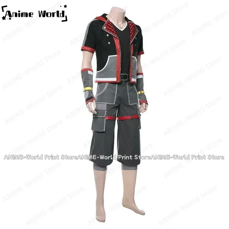 《Custom 》Game Kingdom Hearts Iii Sora Cosplay Costume Party Christmas Halloween Any Sizes;2,k'5,t;8.