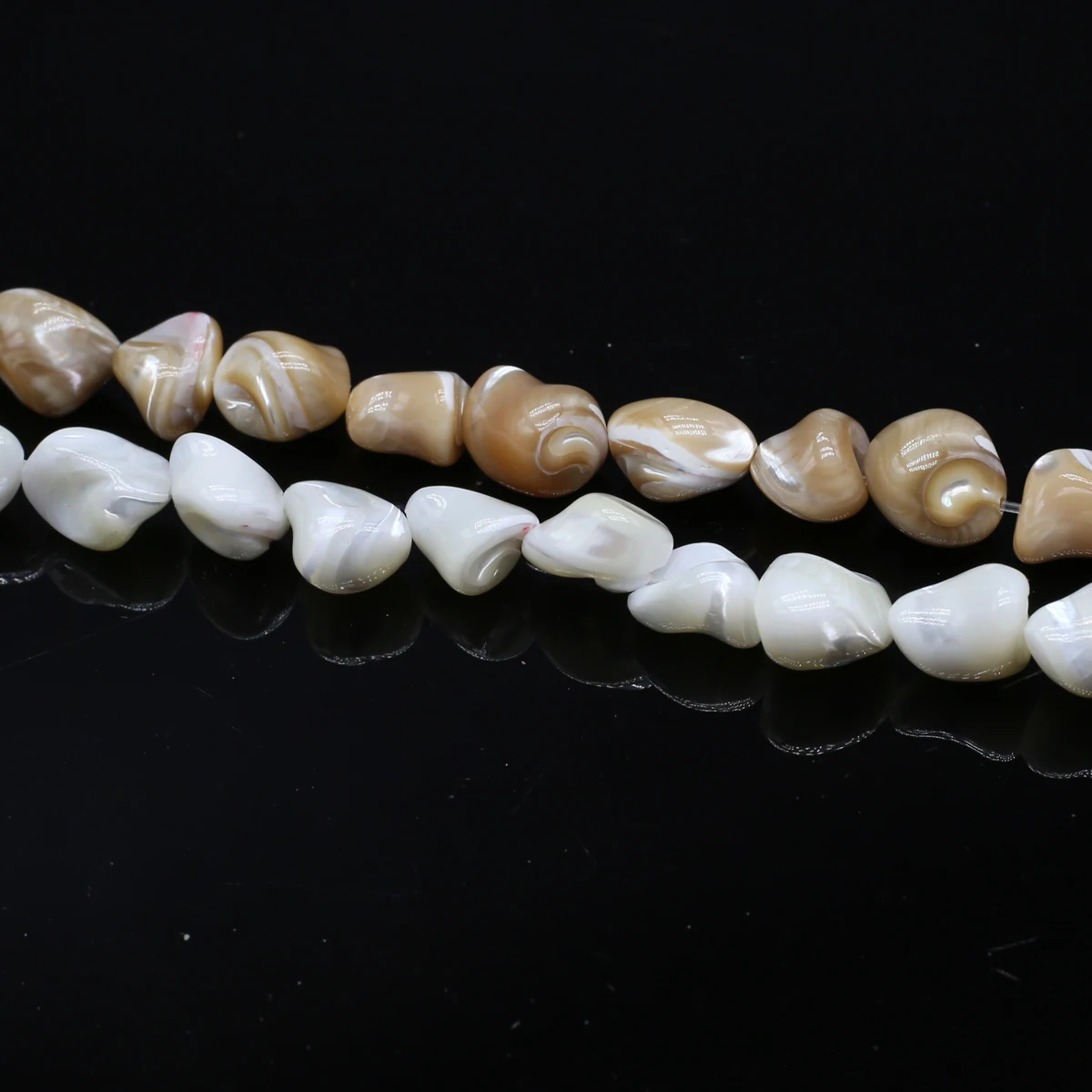 

10-15mm White Khaki Irregular Shell Natural Freshwater Bead Exquisite Jewelry Making DIY Necklace Bracelet Earrings Accessory