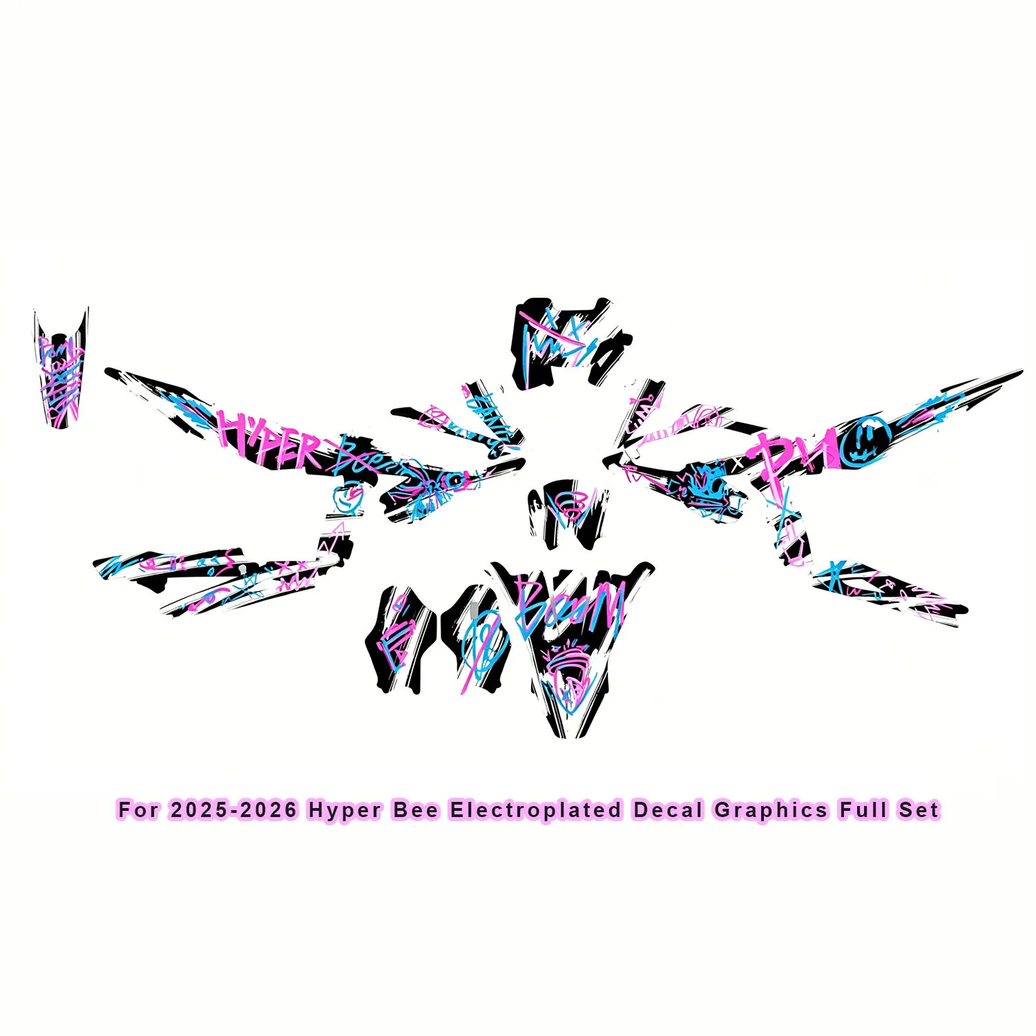 2025 Hyper Bee Graphics Electric Dirt Bike Stickers Body Decoration Protection Sticker Film Decal Mod Stickers Graphics