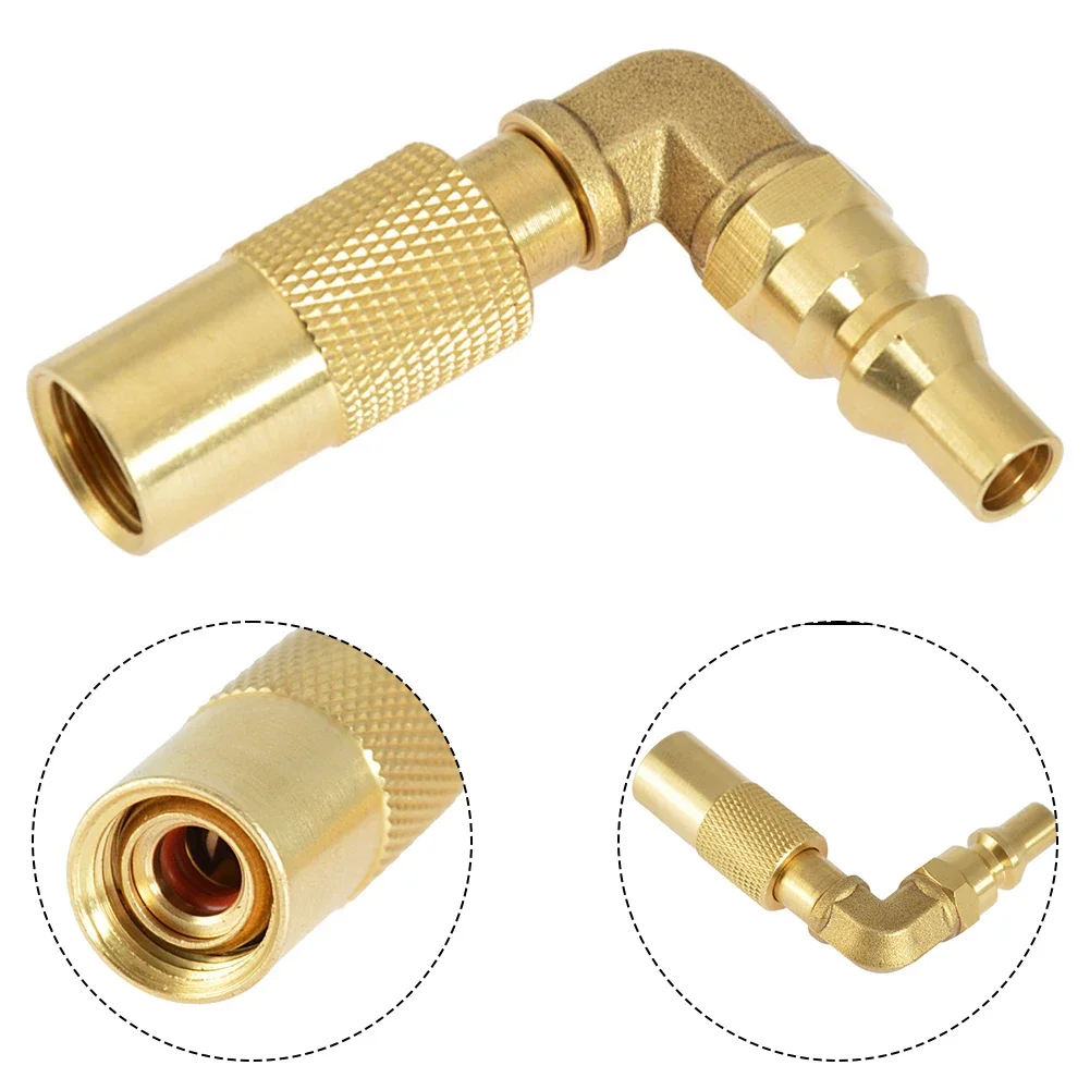 Brass Oven Propane Gas Adapter Quick Connect Adapter 9/16 Inch To 1/4 Inch Connector For Ovens, Grills, Heaters BBQ Tools