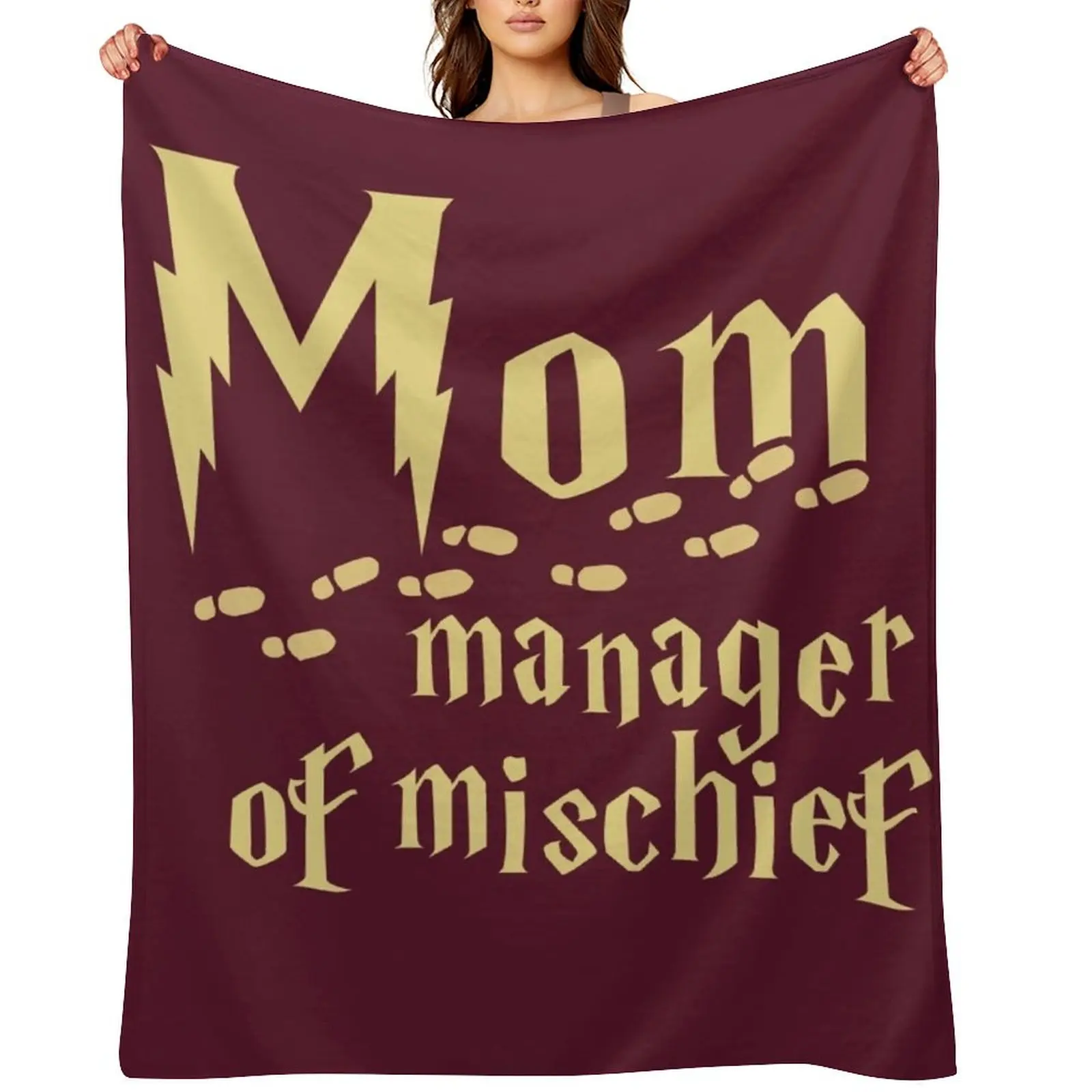 

Mom manager of mischief Throw Blanket Blankets Sofas Of Decoration Bed covers Blankets For Bed Beautifuls Blankets
