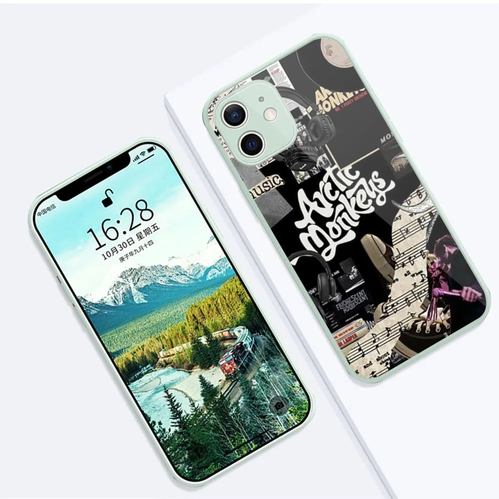 Arctic Monkeys Mobile Cell Phone Case for iPhone 15 14 13 12 11 Pro Max X XR XS 8 7 Plus Liquid Glass Phone Cover Funda image 3