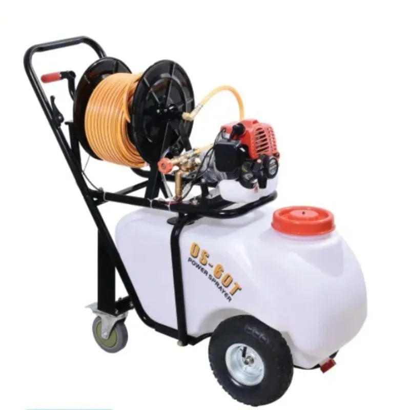 Pulvérisateur de puissance de moteur solin 50L ga OS-P60T pulvérisateur de jardin haute pression avec pompe, tuyau et pulvérisateur agricole de moteur