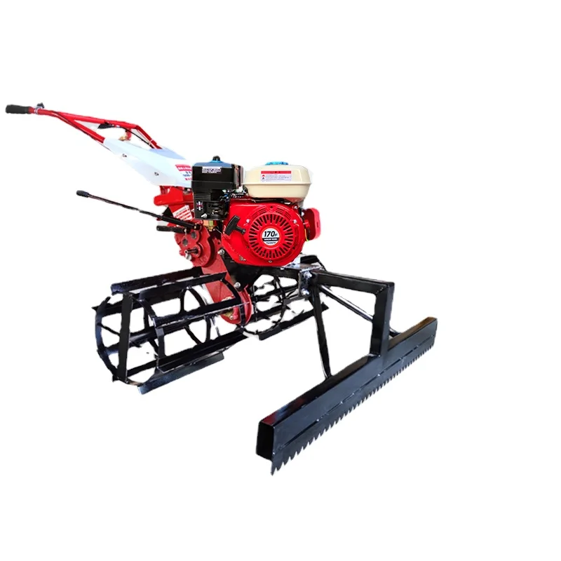 

Concrete gasoline paver, cement pavement scraper, floor manual push diesel engine