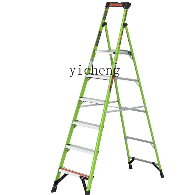 TQH Little Giant Ladder Household Multifunctional Folding Herringbone Ladder FRP Insulated Engineering Ladder Electrical Use