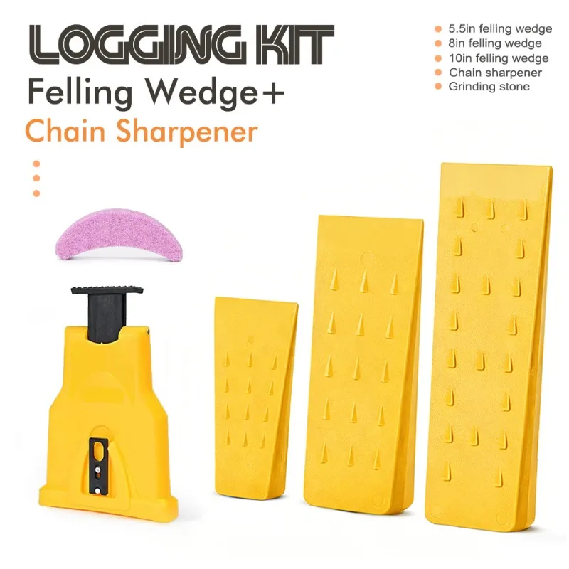 Outdoor logging special wedge tool set, chainsaw cutting aids, new garden set