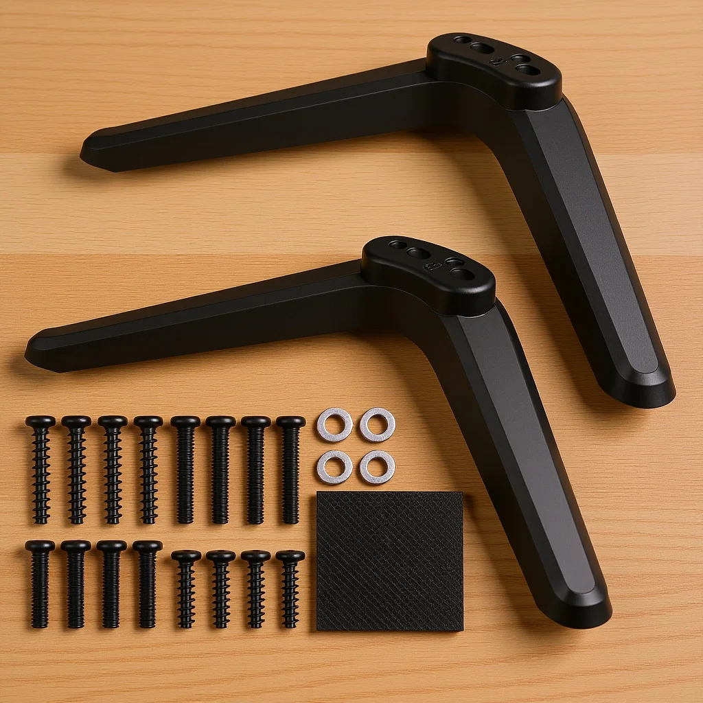 

2Pcs Television Mount Stand with Screws Universal Holder Bracket Tabletop Base for Indoor Outdoor Mount For Display