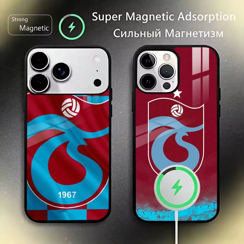 

Turkey T-Trabzonsporr Phone Case For iPhone17,16,15,14,13,12,11 Plus,Pro,Max Magnetic with Wireless Charging