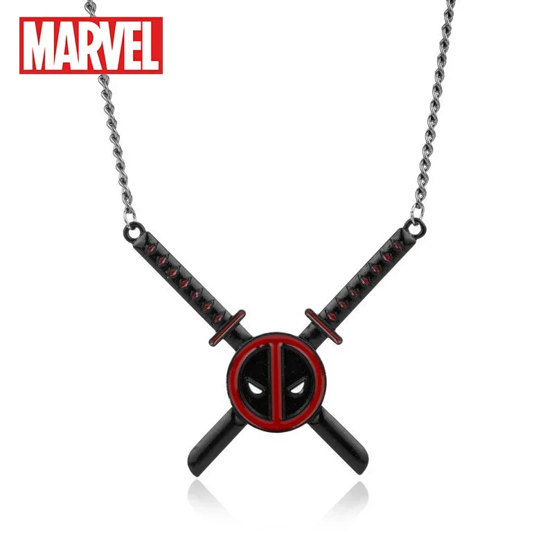 

Superheros Necklace Comic Movie Figure Dead-pools Jewelry Hang Tag Peripherals Collect Neck Chain Pendants Kids Birthday Gifts