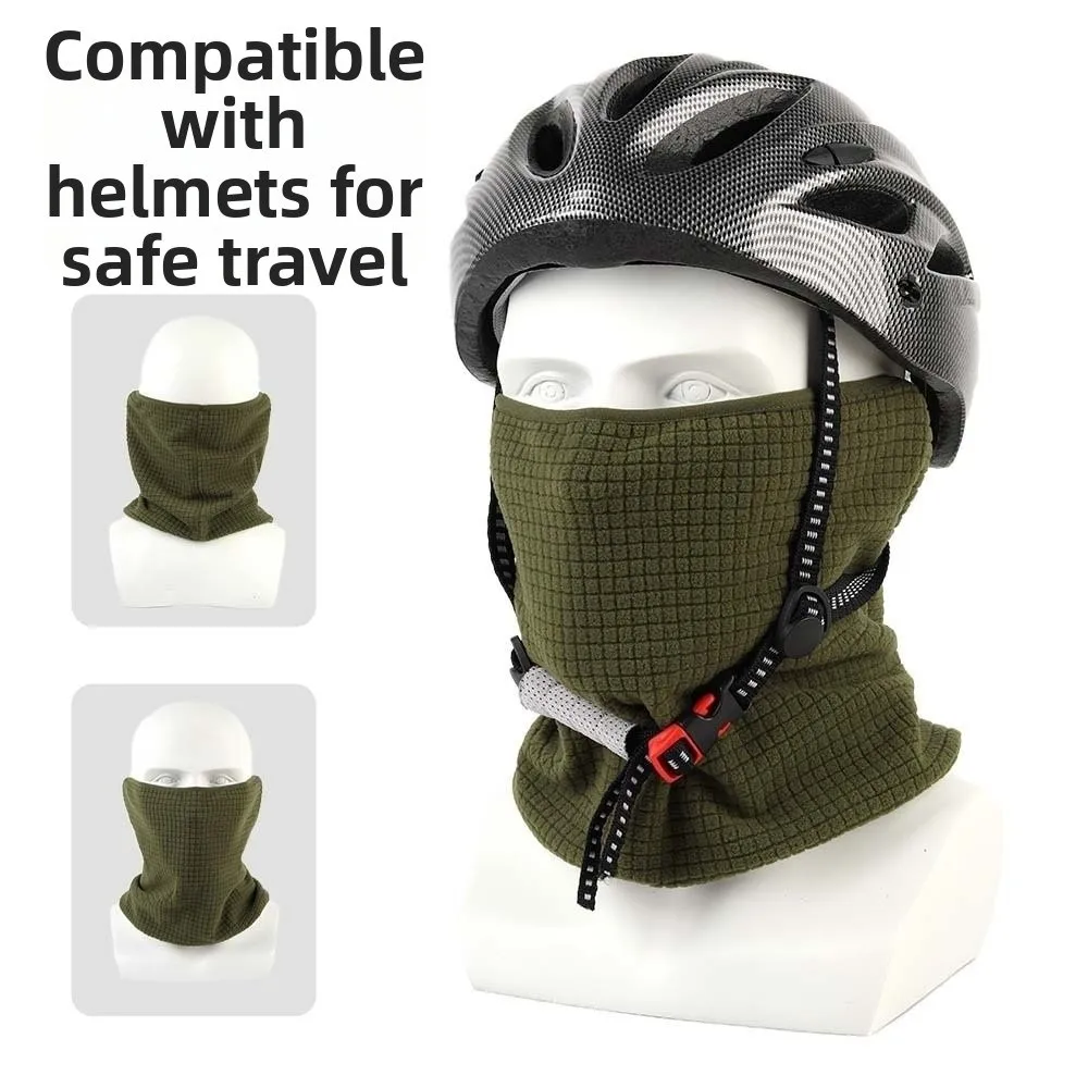Windproof Snood Thickened Neck Warmer Breathable Elastic Thermal Collar Lightweight Soft Fleece Face Mask Athletes