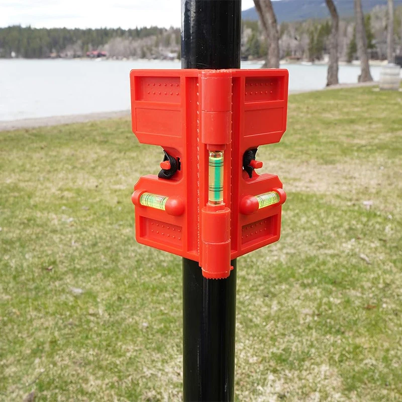Magnetic Column Level, Adjustable Folding Column Level with Elastic Ring Level, suitable for Pipeline Tree Columns