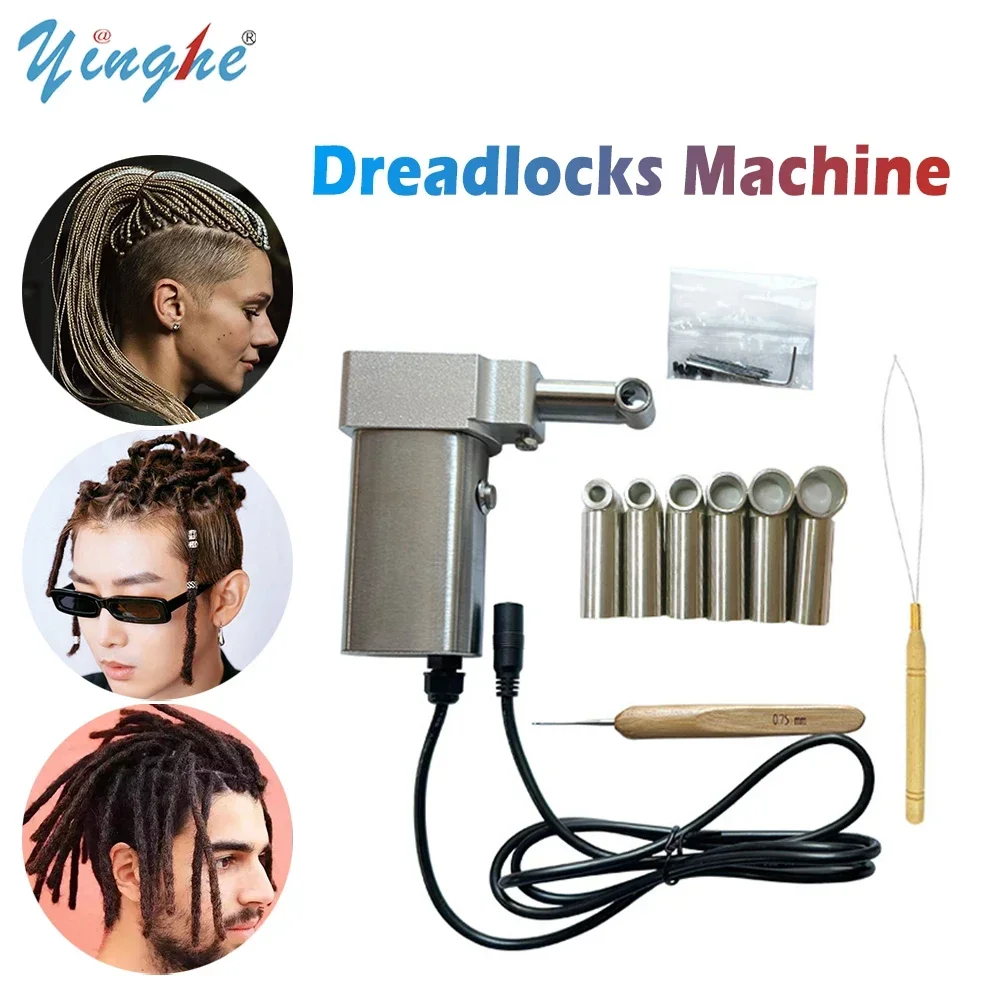 Dreadlocks Machine With 6 Heads,Electric Dreadlocks Maker for Human Hair Loc,The Dreadlocks Machine Make and Connect Dreadlocks