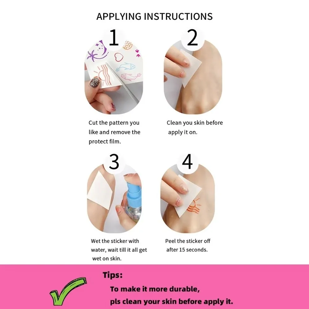 الملونة عيد الميلاد الوجه الوشم ملصقات للماء DIY الوشم المؤقت النمش الساخن ختم حزب ماكياج الوشم صائق #3