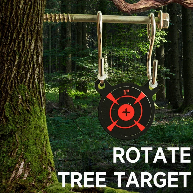 Outdoor Sports Tree Target Slingshot Shooting Practice Piece Portable Resistant Hitting Metal Shooting Target Shooting Training