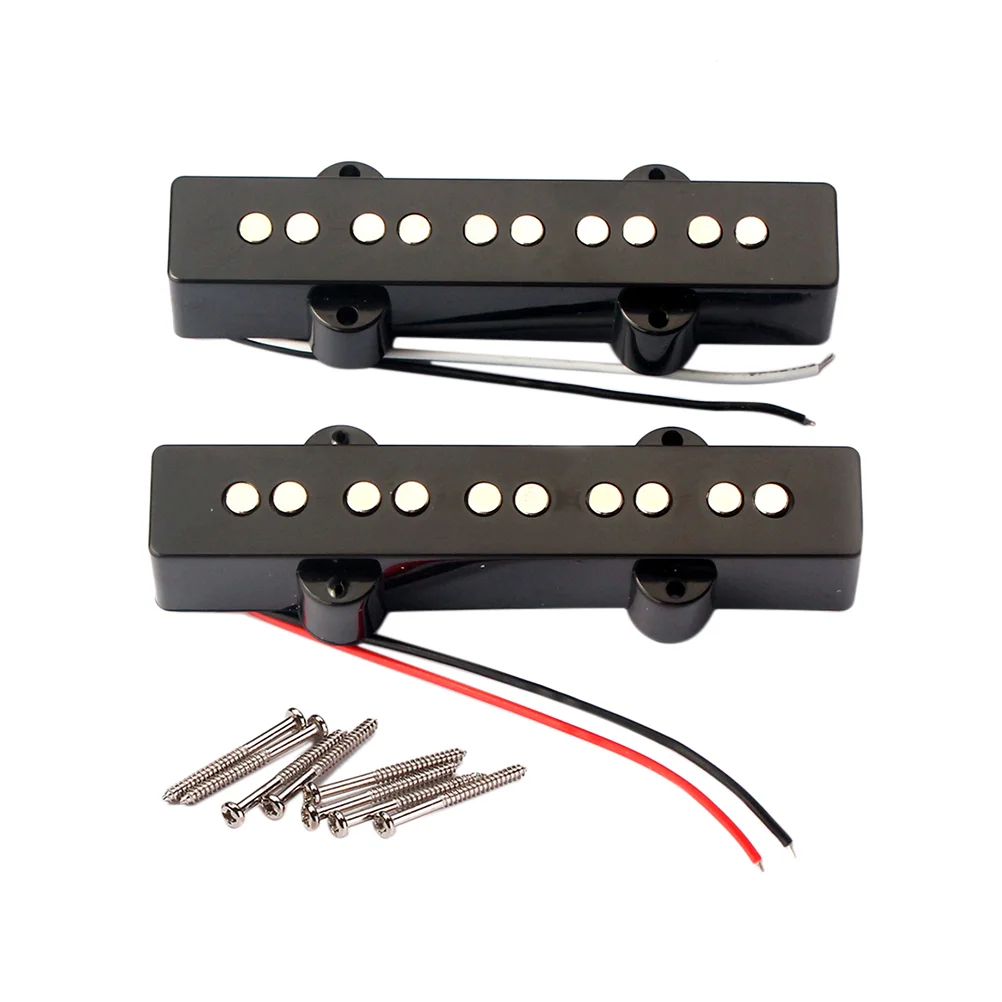 

5 String Bridge Pins Acoustic Guitar Bass Preamp Pickups JB Open Style Neck Earth Tones