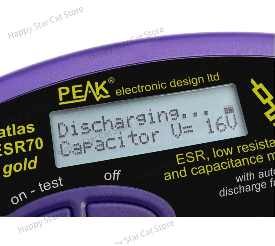 PEAK ELECTRONIC ESR70 ESR table, Atlas ESR +, 0-40ohm, 1uF-22000uF