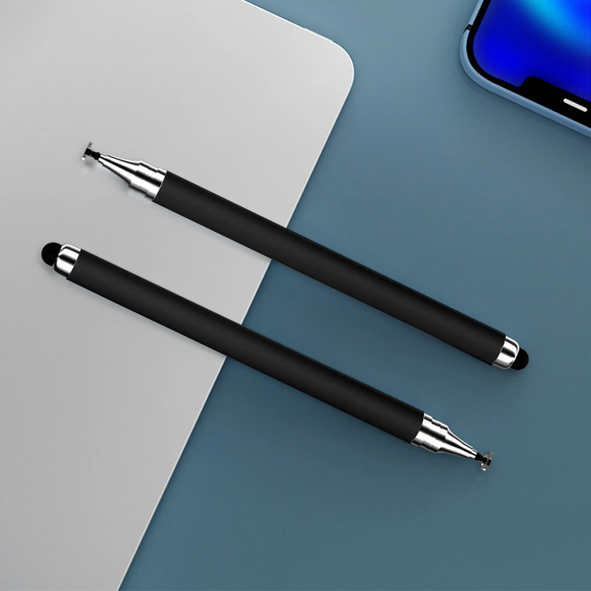 Multifunctional Dual-Head Stylus for Tablets and Smartphones, High-Precision Capacitive Pen, Universal Touch Screen Stylus