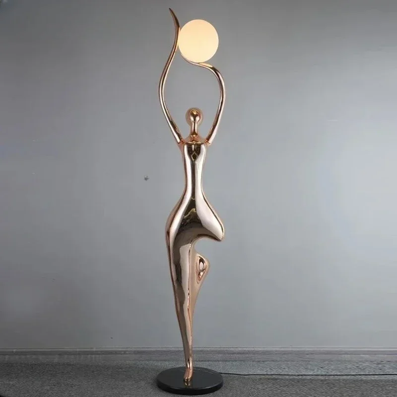 Постмодернистский креативный скандинавский гуманоид, абстрактное художественное украшение, торшер, освещение, декоративный мягкий нарядHY
