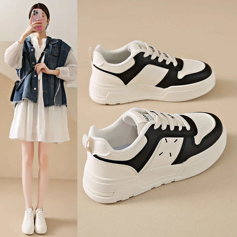 

Womens 5cm Platform Sneakers Breathable Mesh Upper Comfortable Walking Shoes Non Slip Sole Fashion Athletic Footwear
