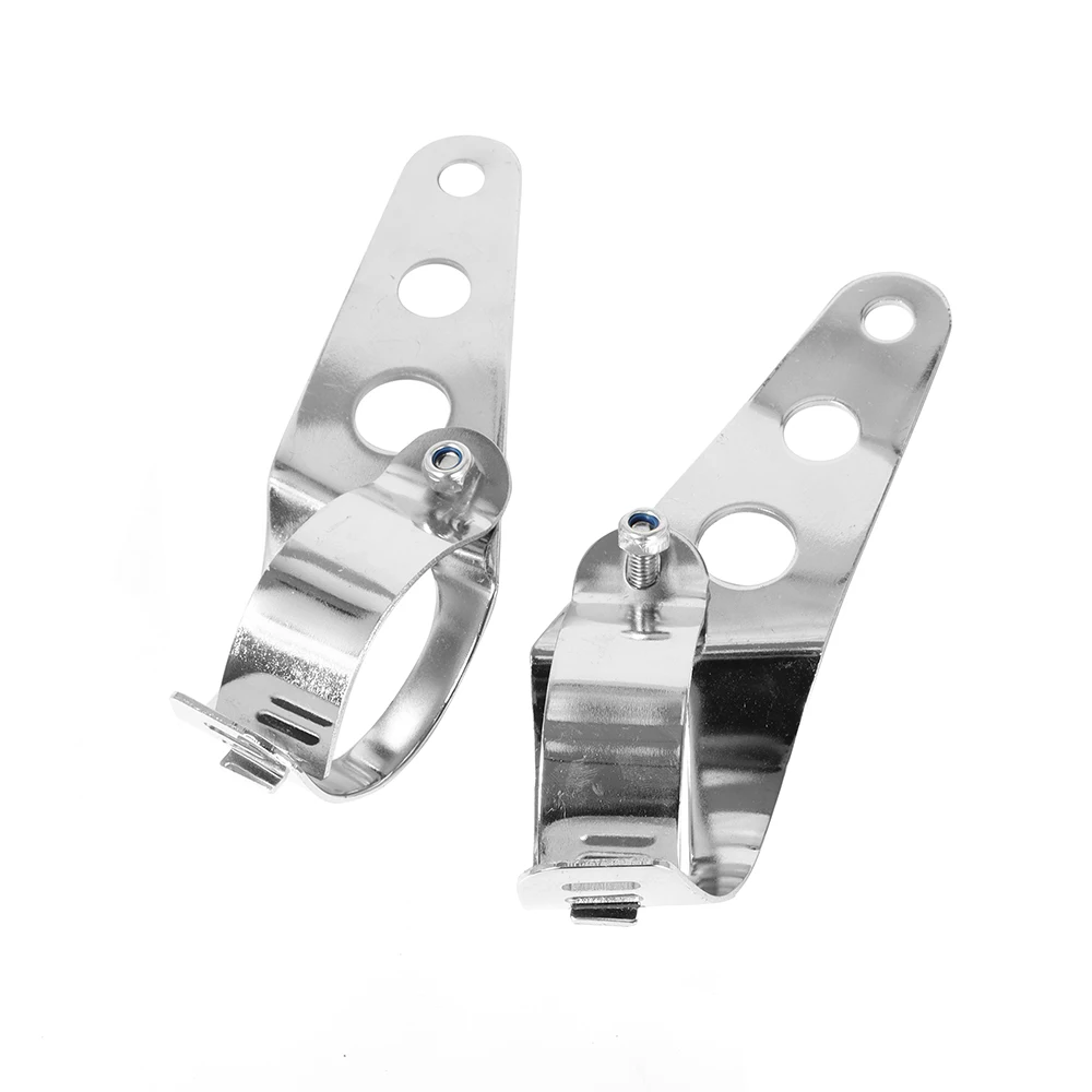 حامل مصباح أمامي عالمي للدراجات النارية ، حامل مصباح أمامي ، شوكة محرك قابلة للتعديل ، مفرمة أذن ، مشبك 27-36 ، 38-48