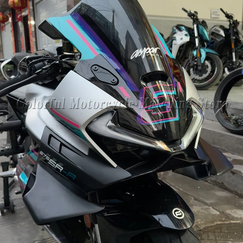 

For CFMOTO 675SR-R New Competitive Modified Model, Fixed Wing Guide Plate, Wing Combat Turbulence Cover Motorcycle Accessories