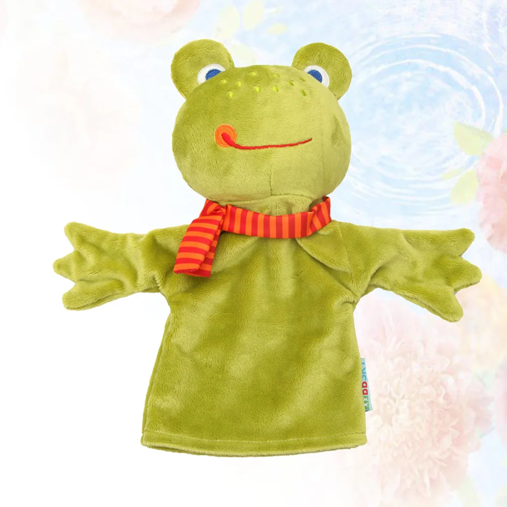 Burattino a mano di cartone animato Animale Guanto per bambini Burattino per bambini Interazione Storytelling Tempo di gioco divertente Sviluppo dell'immaginazione
