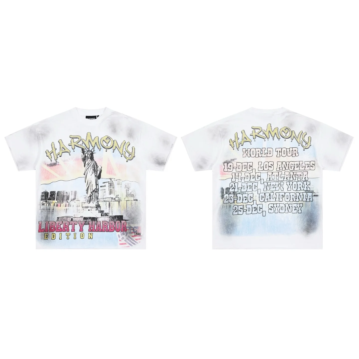 Harmony Trendy Spider Beaded Short-Sleeved T-Shirt - Perfect for Summer Streetwear for Both Men and Women