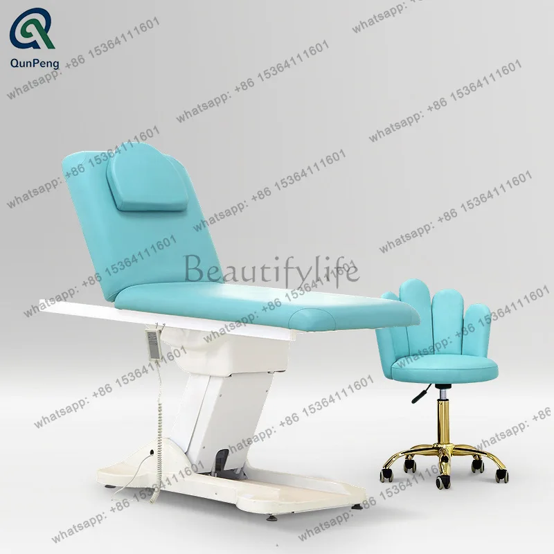 Factory direct sales electric beauty bed lifting folding massage table