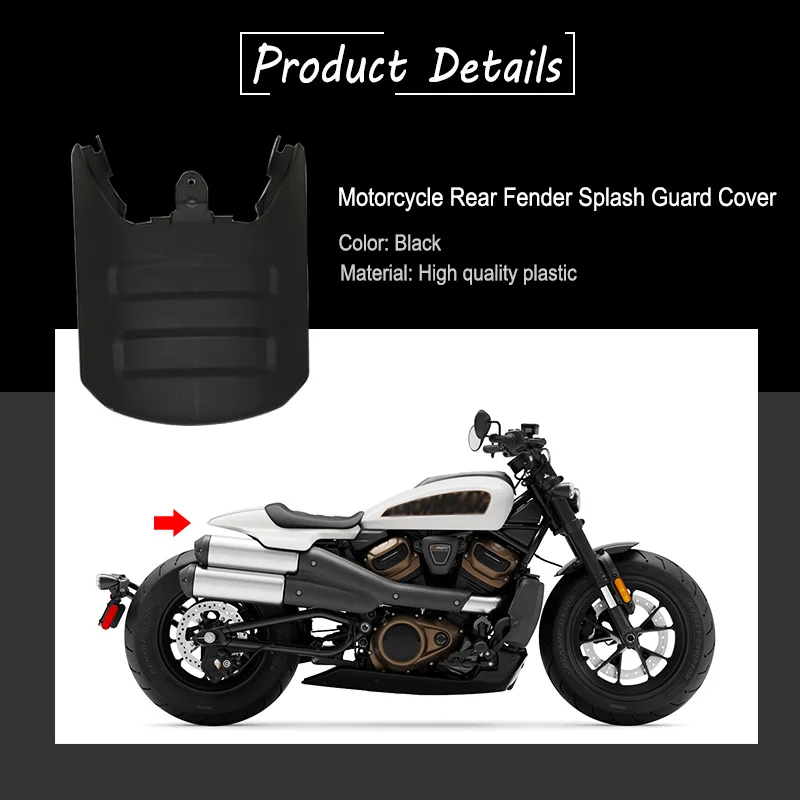 Motorcycle Accessories Rear Fender Cover Mudguard Splash Prevention Guard Fit For Sportster S 1250 RH1250 RH 1250 2021 2022 2023