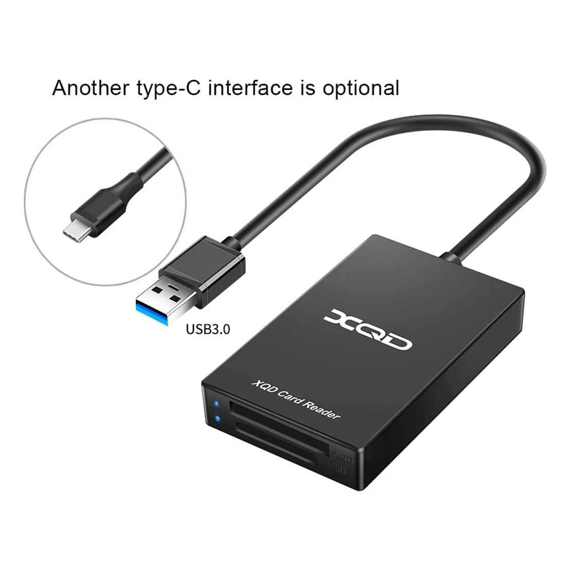 Lector de tarjetas de memoria tipo C, USB 3,0, SD, XQD, Transferencia para Sony M/G Series, OS, Windows, ordenador (USB)