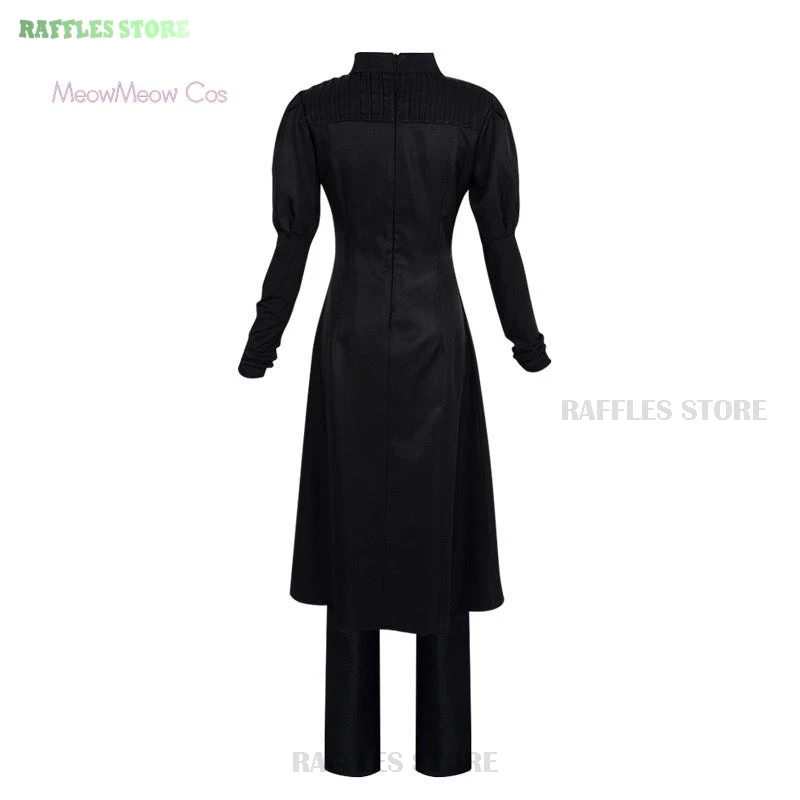 JJK-uniformes negros para mujer, disfraz de Mei Mei, peluca, vestido morado, traje de cómic de Anime para fiesta de Halloween, peluca, pantalones trenzados