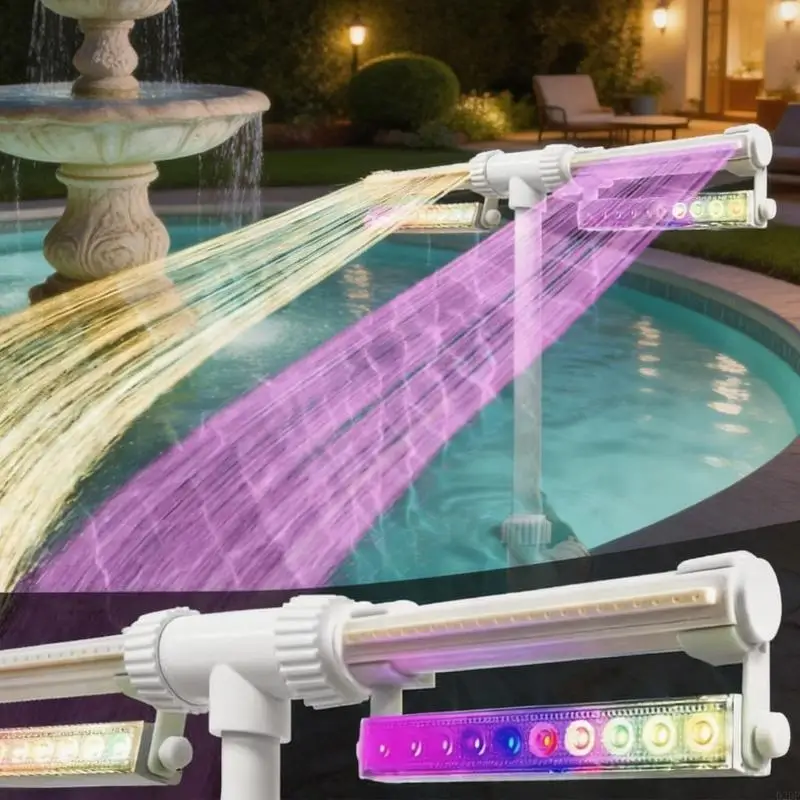  Rotating Swimming Pool Water System With Colorful Light Effects And Easy Installation For Inground Pools