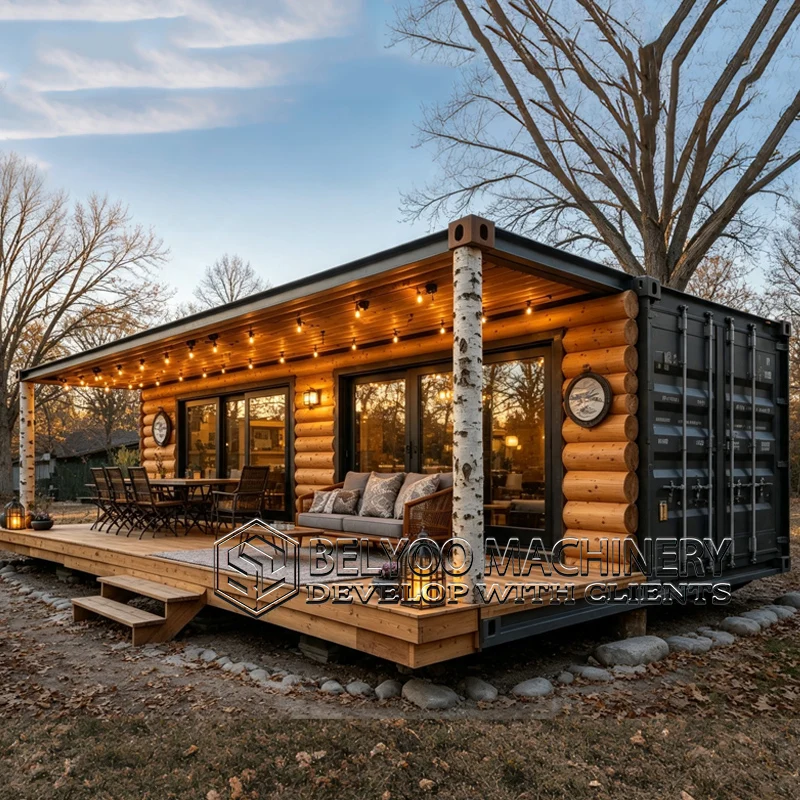 Belyoo Prefab Container Mobile House Modular Cabin Portable Villa Energy Saving Modern Residential Solution