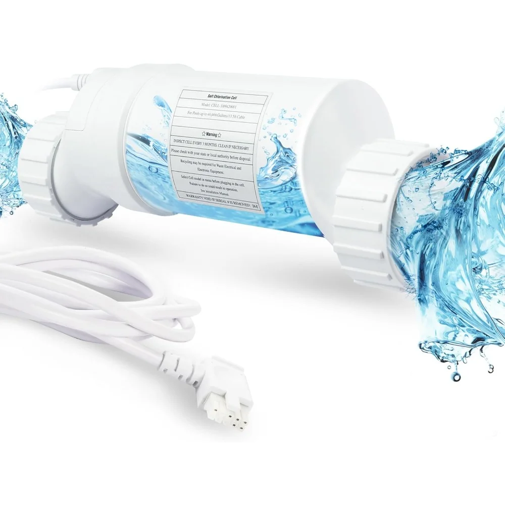 Salt Water Pool Chlorinator System Salt Cell for In Ground Swimming Pools up to 40000 Gallons