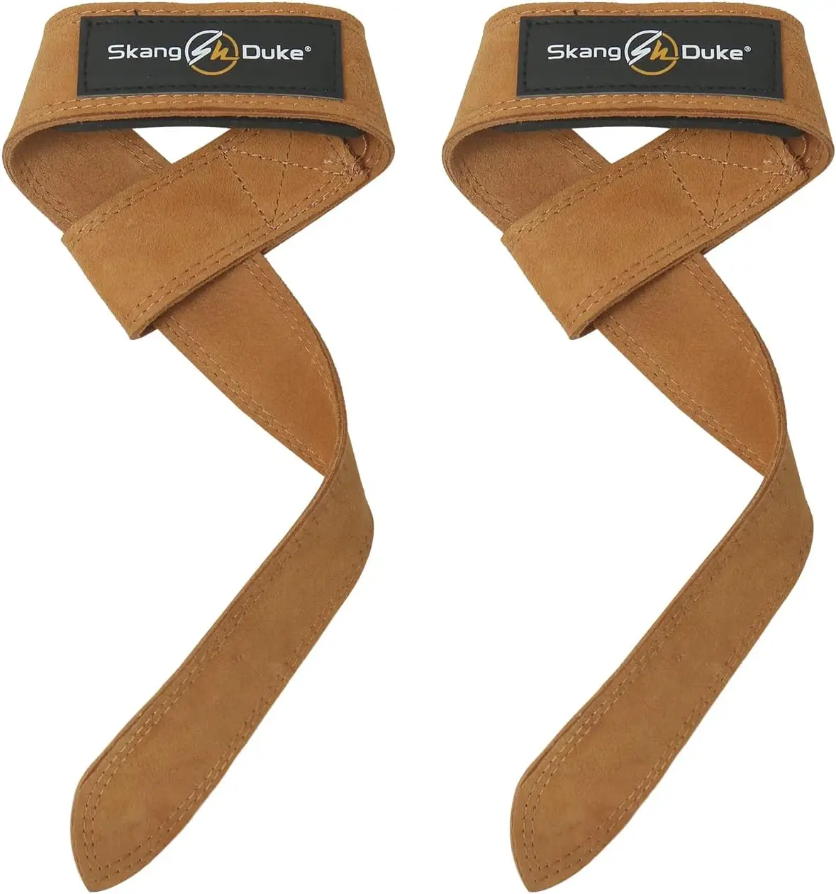 Non-slip silicone weight strap fitness training wrist strap strength training strap (brown) 1 Pair of Wrist Straps