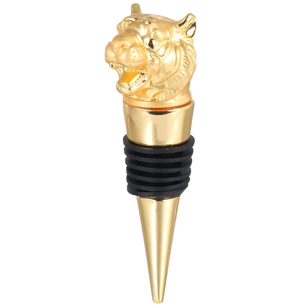 Tiger Zodiac Wine Bottle Stopper Airtight Reusable Decorative Bottle Plug for Home Bar Party Gifts