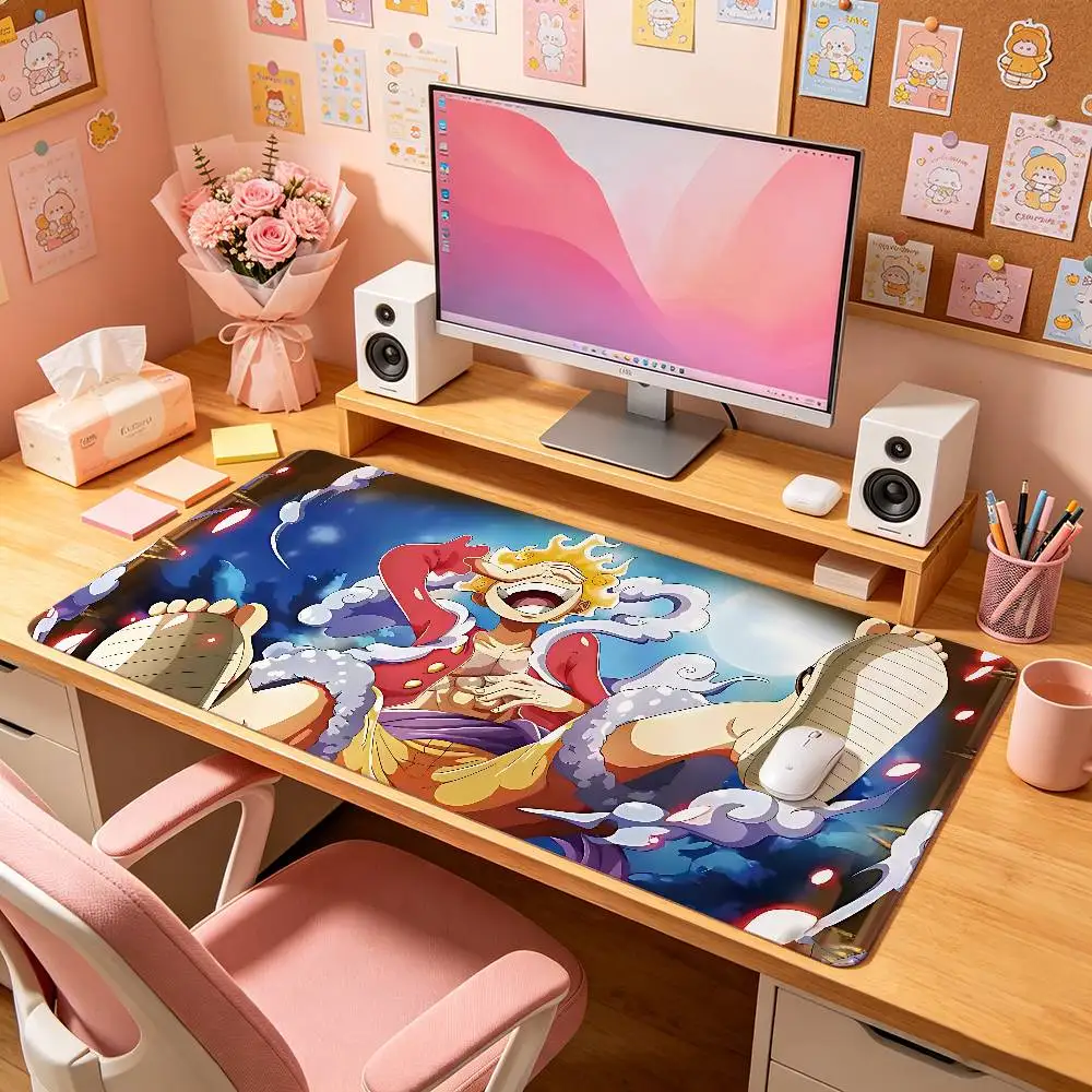 O-One Anime P-Pieces Cartoon Large Deskmat Non-slip Waterproof Laptop Gaming Mouse Pad For Gamers