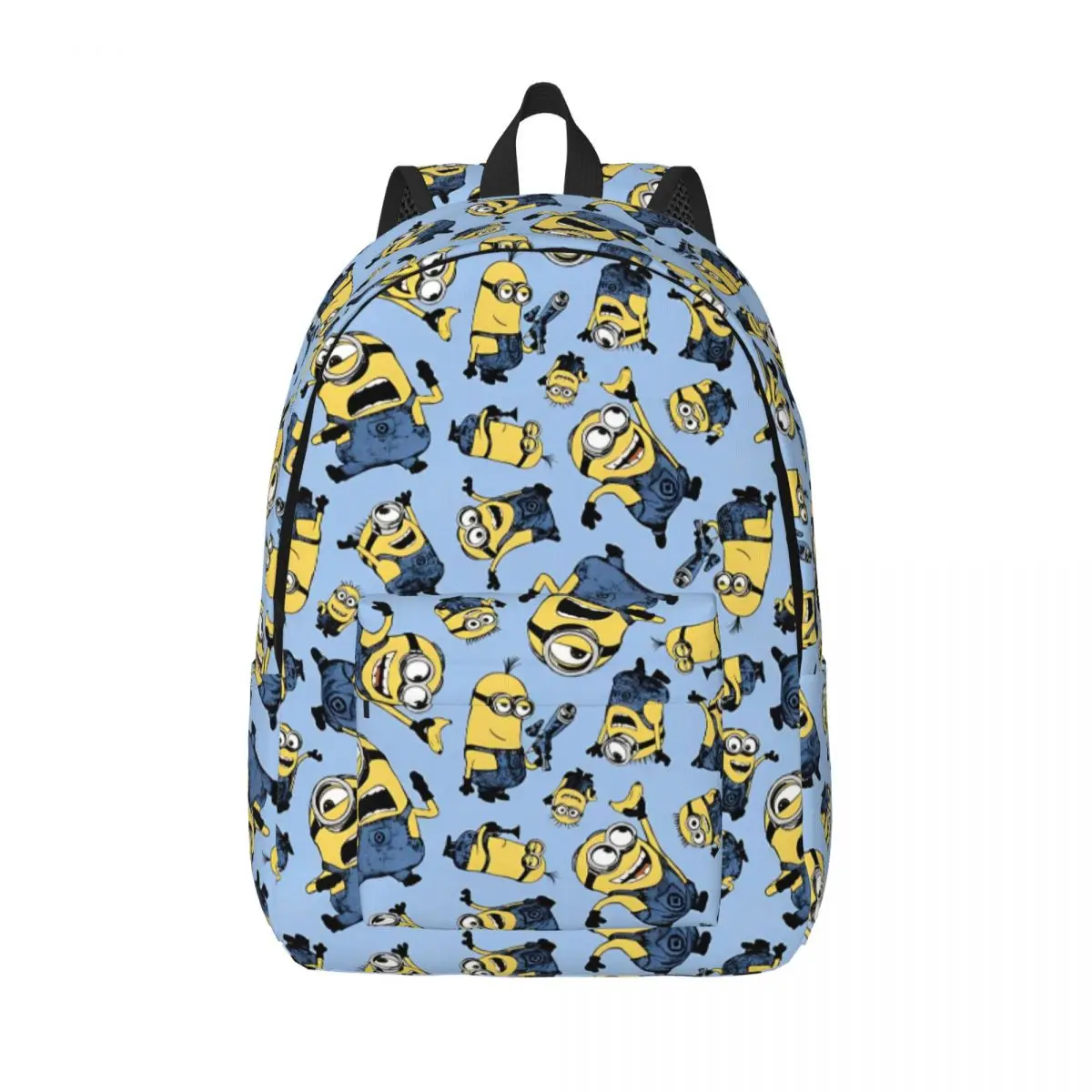

Kawaii Despicable Me Minions Fashion Backpack Sports High School Work Cartoon Anime Daypack for Men Women College Canvas Bags