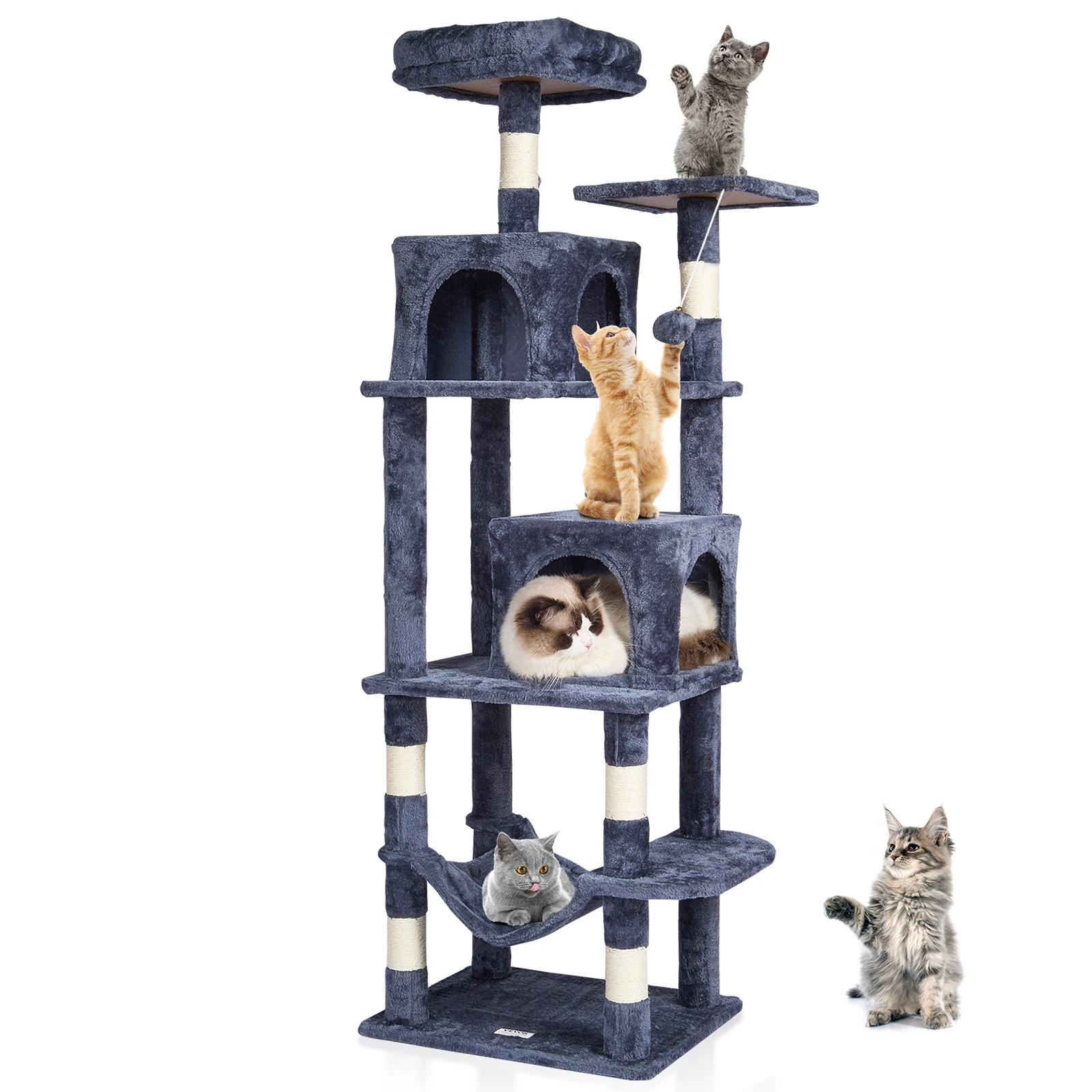 VEVOR Cat Tree for Indoor Cats  63