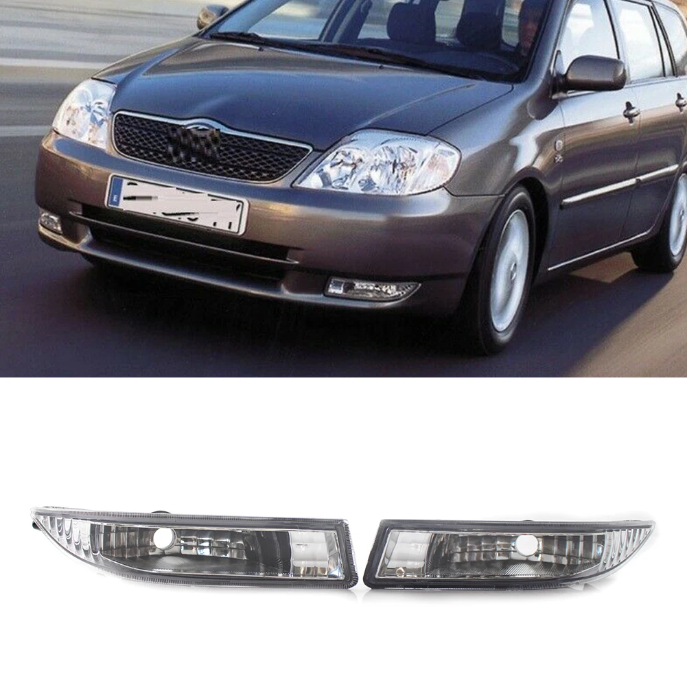 

Pair For Toyota Corolla Kombi Limo E12 2001 2002 2003 2004 Front Bumper Fog Light Lamp Riving Light 8121112150 8122112160