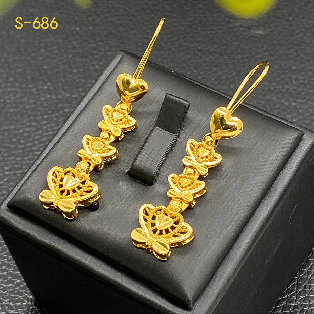 ANIID Indian 24k Gold Color Flower Shape Necklace Earrings Bracelet Ring Set Elegant Bridal Wedding Jewelry Sets for Dubai Lady