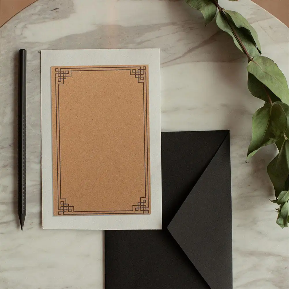 Buste autoadesive in carta kraft spessa da 50 pezzi per carte, documenti, monete piccole, chiavi, buste per contanti, budget